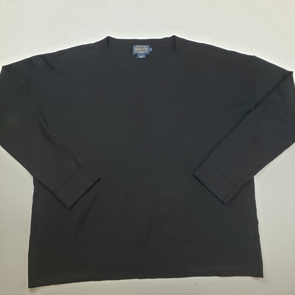 Pendleton black wool Lightweight sweater - Repaired